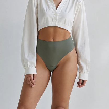 Invisible Camel Toe Thong – Seamless, Breathable, High-Rise
