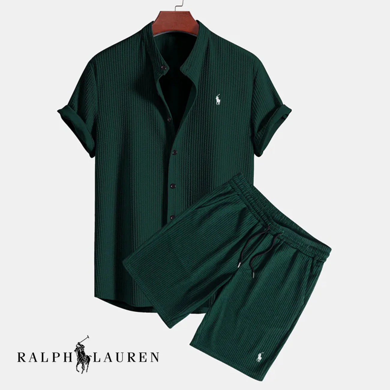 Premium Men's Breathable Co-Ord Shirt & Shorts Set